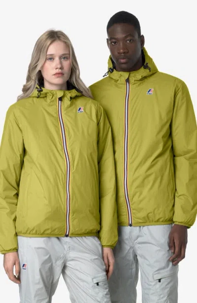 K-way Le Vrai 4.0 Claude Warm Water Repellent Jacket In Green Moss