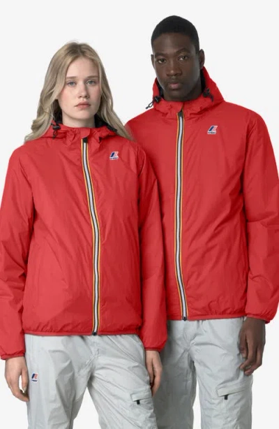 K-way Le Vrai 4.0 Claude Warm Water Repellent Jacket In Red