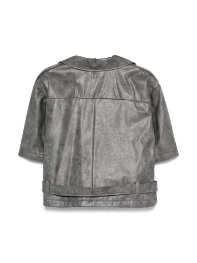 人造皮革机车夹克