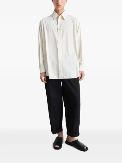 Lemaire Loop Shirt In Neutrals