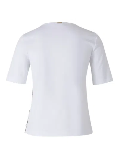 Herno Structured Short-sleeve Top In White