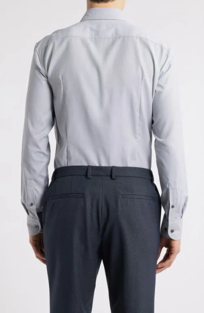Hugo Boss Boss Hank Kent Slim Fit Performance Stretch Dress Shirt In Medium Grey