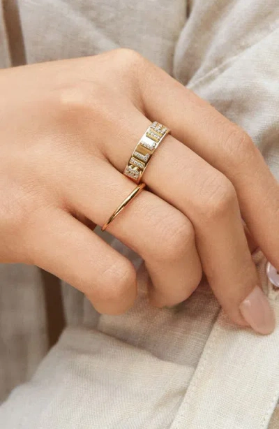 Baublebar 18k Gold Custom Block Ring In Gold