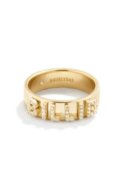 Baublebar 18k Gold Custom Block Ring In Gold