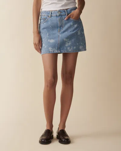 Jeanerica Vivi Skirt Splash In Blue