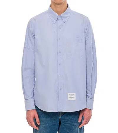 Thom Browne Light Blue Cotton Button-down Shirt