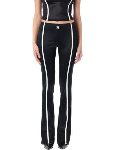 Misbhv Saint Germain|flared Pants Featuring Contrast Piping In Black