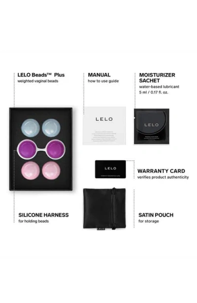 Lelo Set Of 3 Weighted Vaginal Beads In Multi