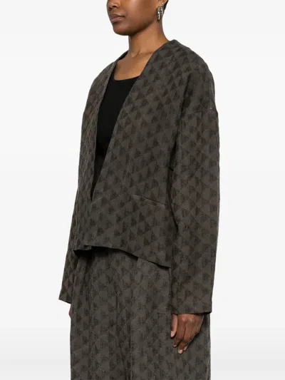 Uma Wang Klarke Jacket In Brown