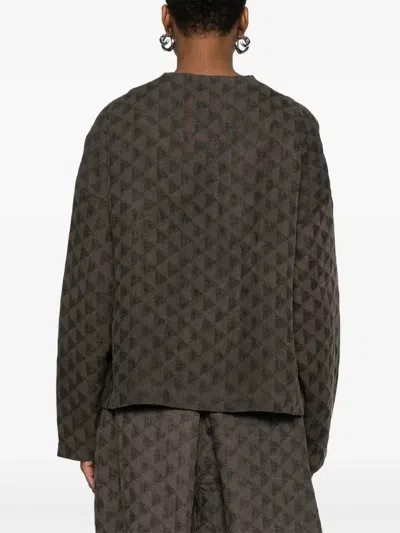 Uma Wang Klarke Jacket In Brown