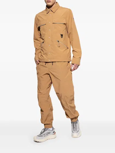 Moncler Drawstring Utility Trousers In Neutrals