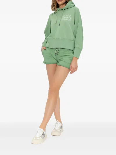 Dsquared2 Rolled-hem Drawstring Shorts In Green