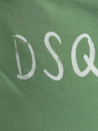 Dsquared2 Rolled-hem Drawstring Shorts In Green