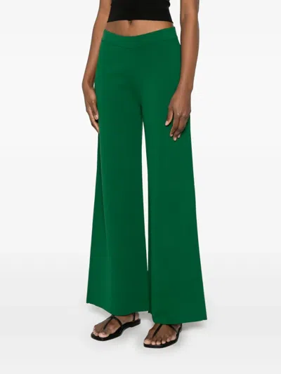 P.a.r.o.s.h Palazzo Trousers In Green