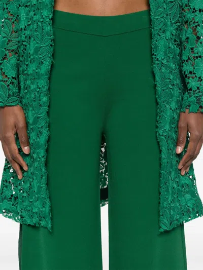 P.a.r.o.s.h Palazzo Trousers In Green