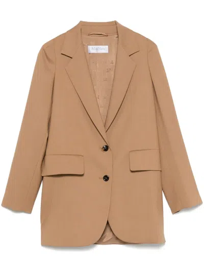 Max Mara Kitten Blazer In Brown