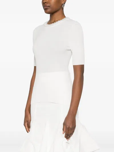 P.a.r.o.s.h Ribbed T-shirt In White