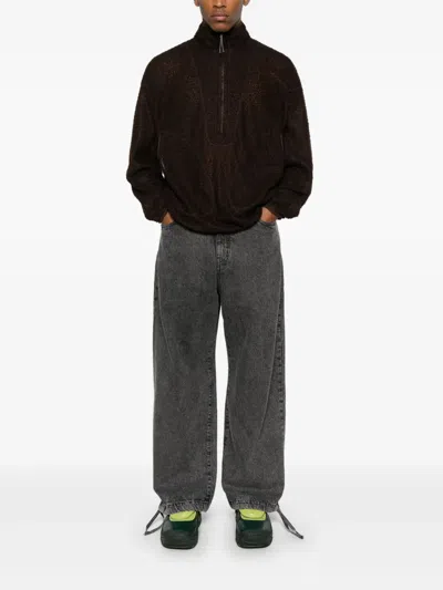 Roa Alpha Direct Half Zip Sweater In Brown