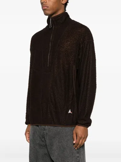 Roa Alpha Direct Half Zip Sweater In Brown