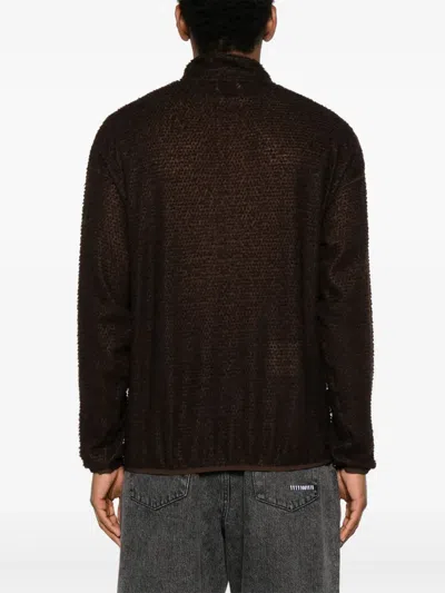Roa Alpha Direct Half Zip Sweater In Brown