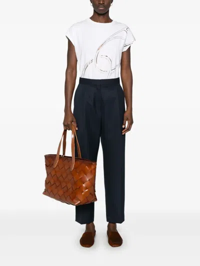 Herno T-shirt In Interlock Jersey In White