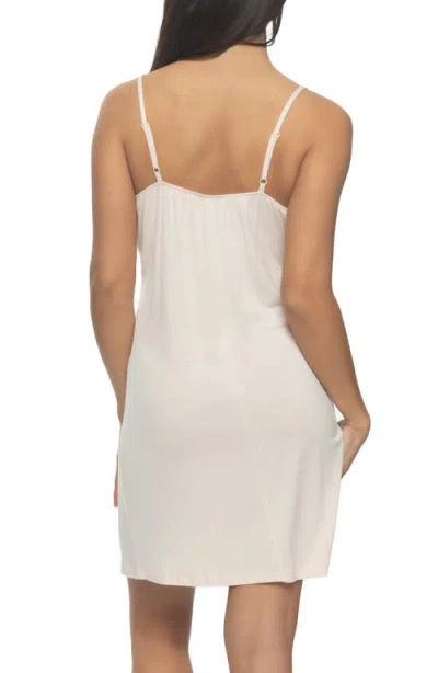 Felina Women's Elysees Sleeveless Satin V-neck Chemise In Silver Peony