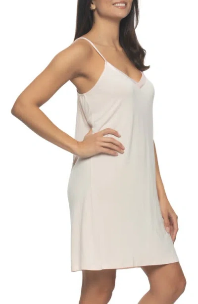 Felina Women's Elysees Sleeveless Satin V-neck Chemise In Silver Peony
