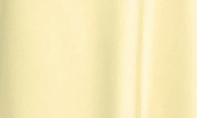 Xscape Evenings Halter Neck Satin Sheath Gown In Lemon