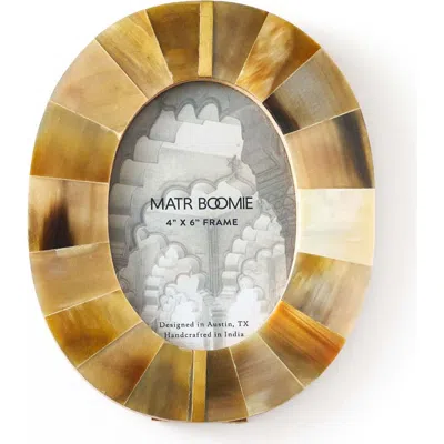 Matr Boomie Kachhua 4x6 Oval Picture Frame In Brown - Oval 4x6