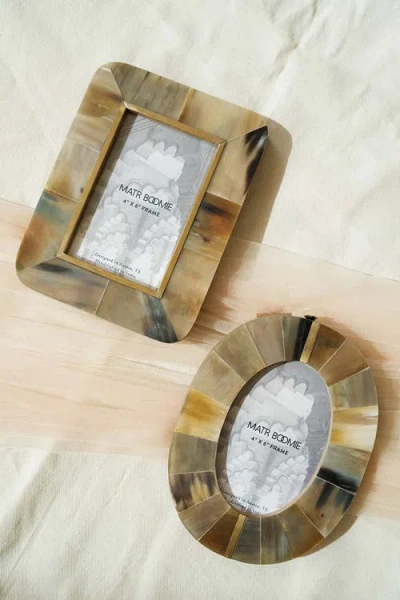 Matr Boomie Kachhua 4x6 Oval Picture Frame In Brown - Oval 4x6