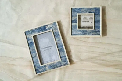 Matr Boomie Neela Picture Frame In Blue - 3x3