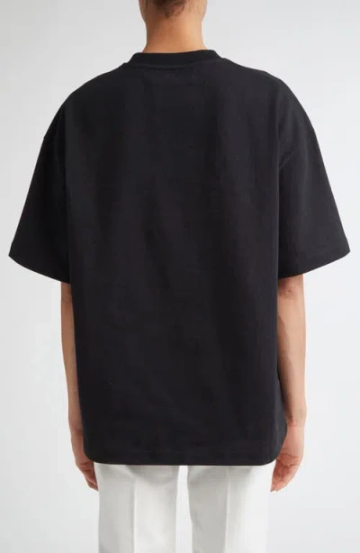 Jil Sander Logo T-shirt In Black