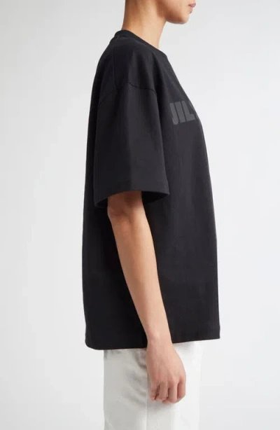Jil Sander Logo T-shirt In Black