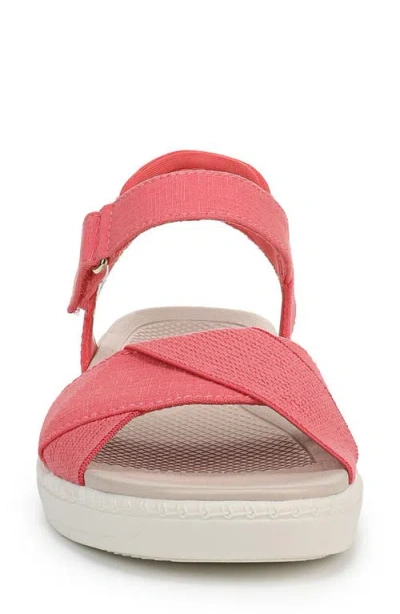 Bzees Lifestride Lane Sandal In Coral Fabric
