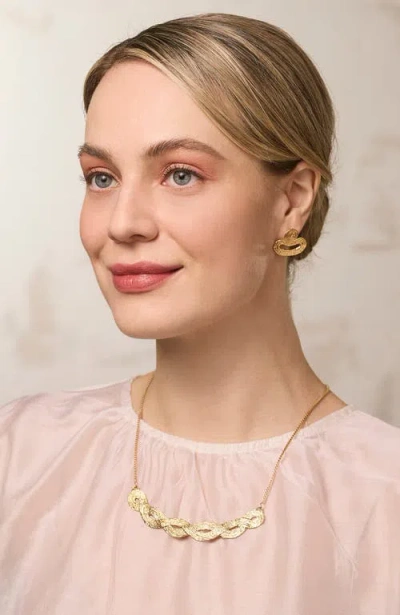 Cog Braid Pendant In Gold