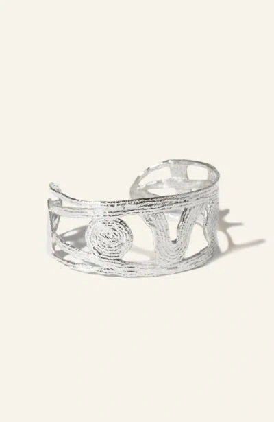 Cog Nocturne Cuff Bracelet In Silver
