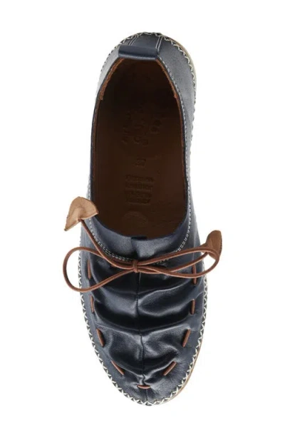 Spring Step Berna Flat In Navy