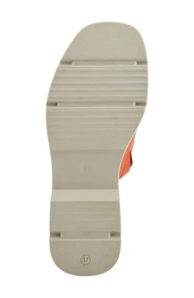 Spring Step Fire Island Platform Slide Sandal In Mango