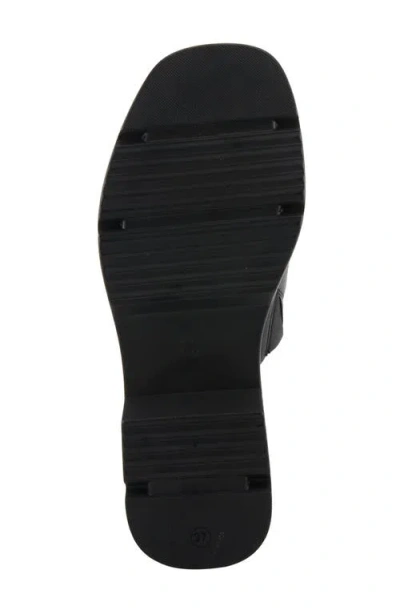 Spring Step Fire Island Platform Slide Sandal In Black