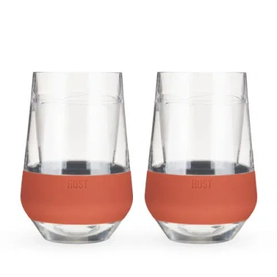Host Wine Freeze Xl Cooling Cup Set Of 2 In Terra Cotta