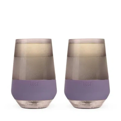 Host Wine Freeze Xl Cooling Cup Set Of 2 In Deep Lilac