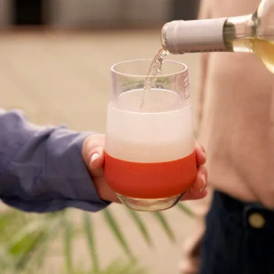 Host Wine Freeze Xl Cooling Cup Set Of 2 In Terra Cotta