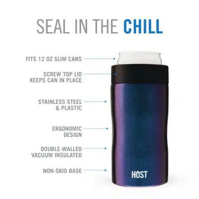 Host Stay-chill Slim Can Cooler In Galaxy Black