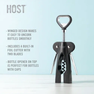 Host Winged Corkscrew In Black