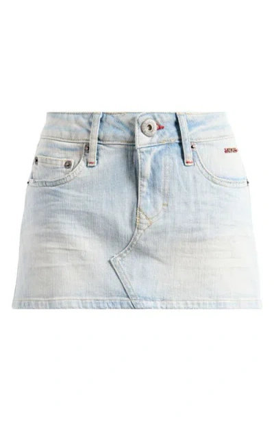 Bdg Urban Outfitters Ultra Denim Miniskirt In Bleach
