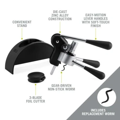 Host Lever Corkscrew Set In Black