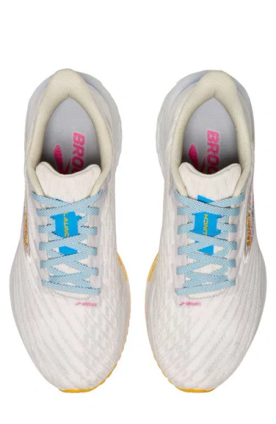 Brooks Launch 11 Running Shoe In White/murmur/blithe