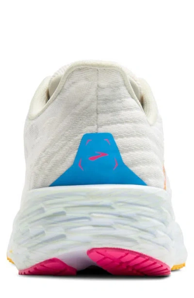 Brooks Launch 11 Running Shoe In White/murmur/blithe