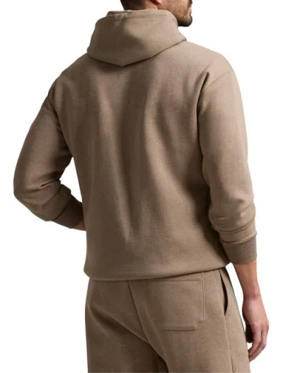 Polo Ralph Lauren Big & Tall Logo Double-knit Hoodie In Brown Heather