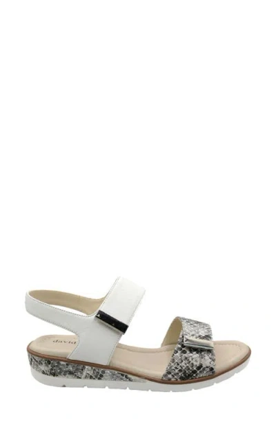 David Tate Civic Slingback Sandal In White Multi